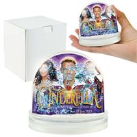 GLOBO CON GLITTER EFFFETTO NEVE